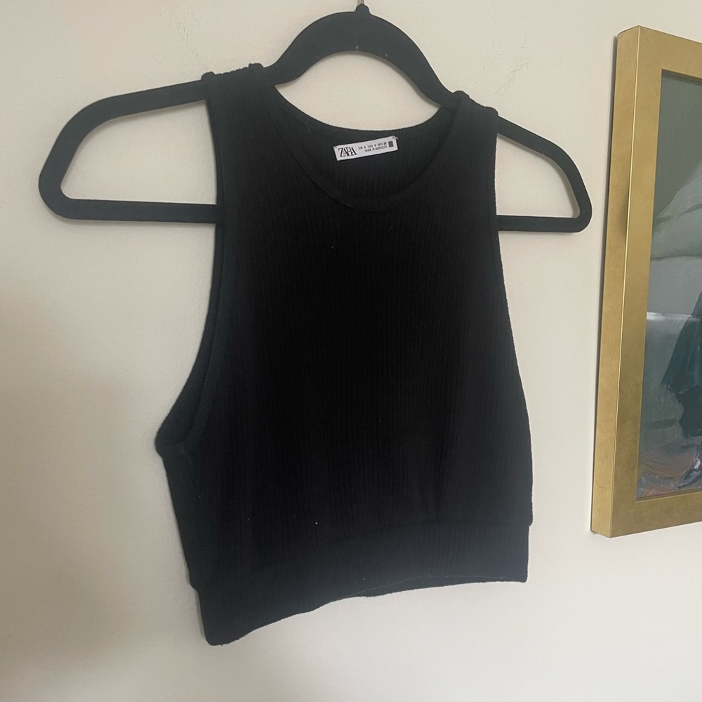 Zara ribbed crop tank